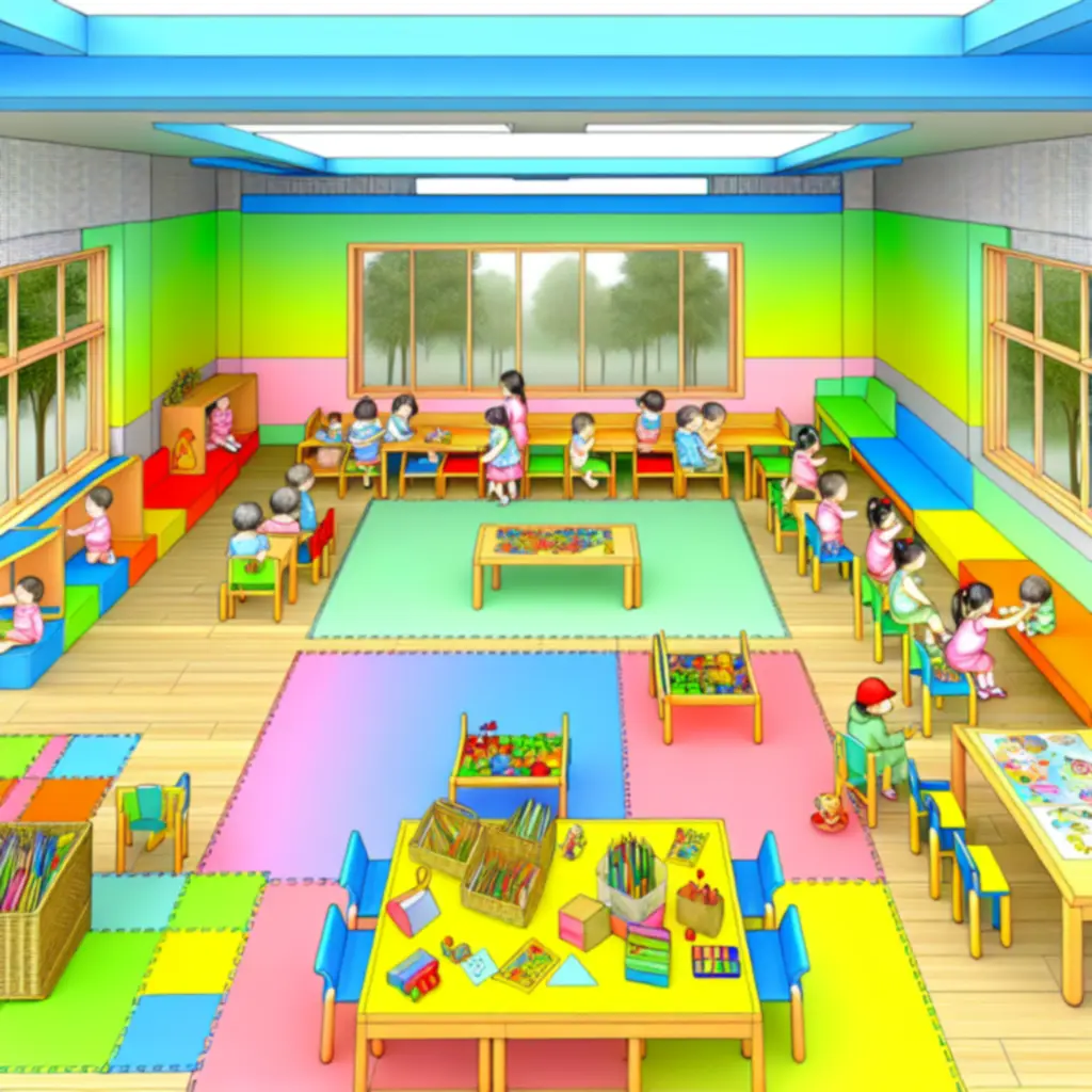 Színes, barátságos tanulótér gyerekeknek
