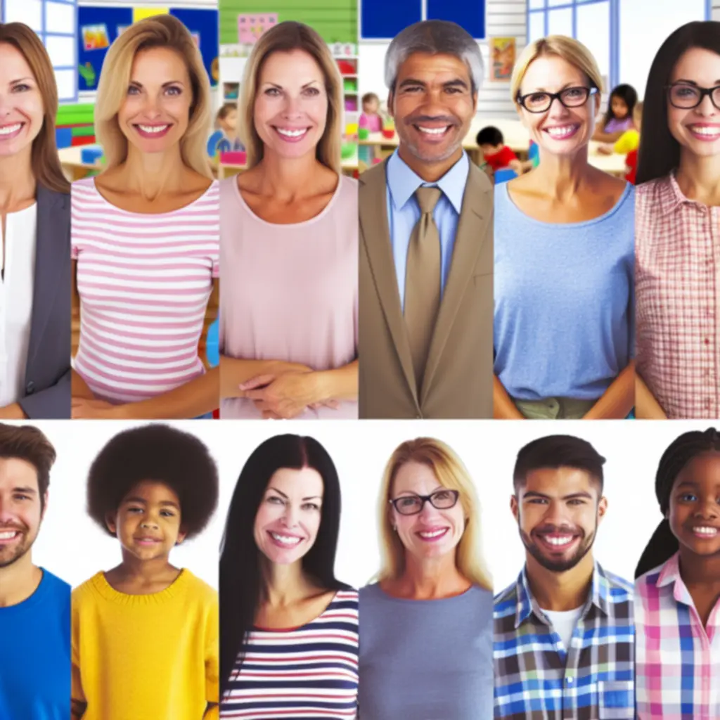 A KidsPlayMarket mosolygó pedagógus és fejlesztő csapata